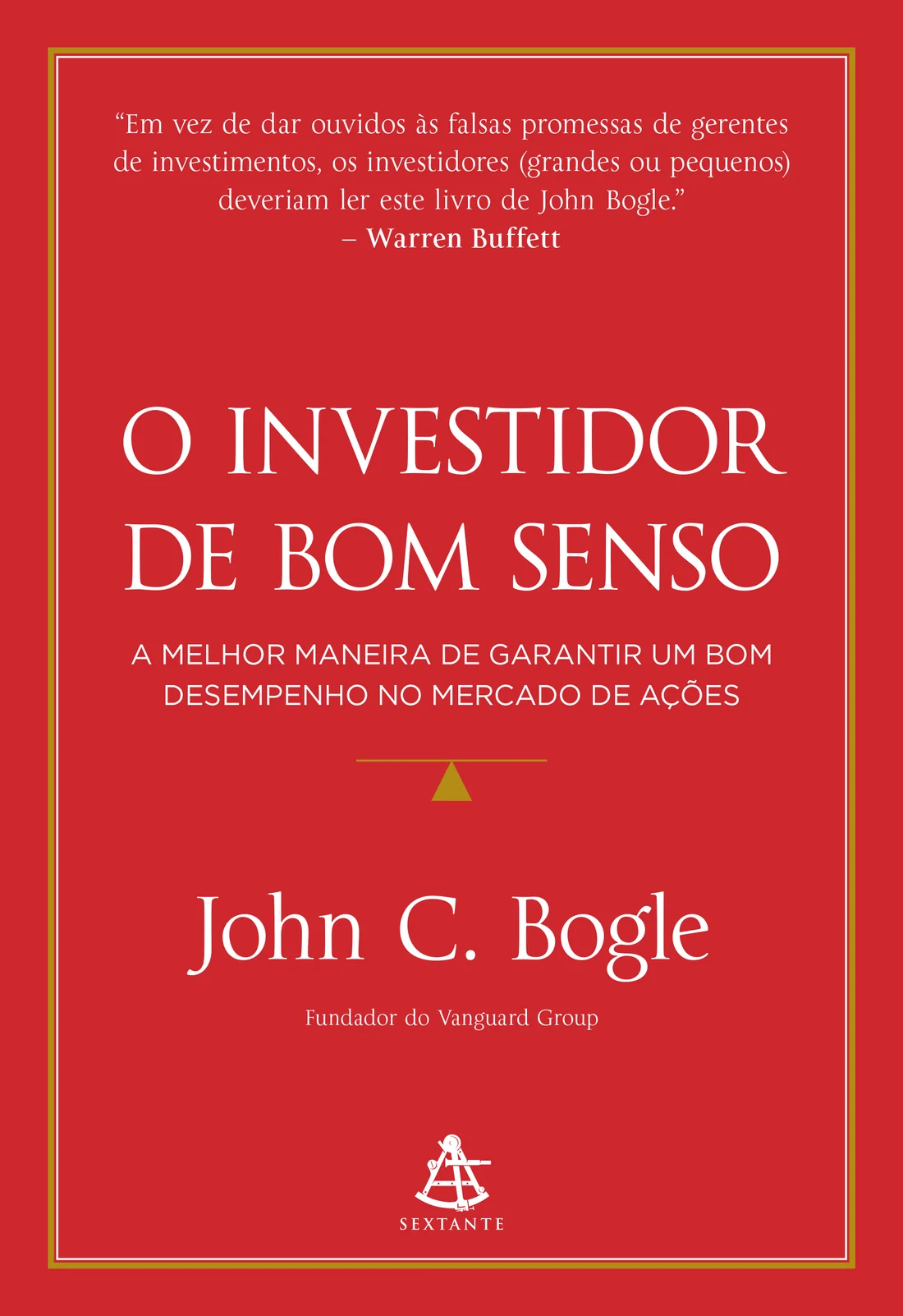 Capa de O investidor de bom senso, de John C. Bogle